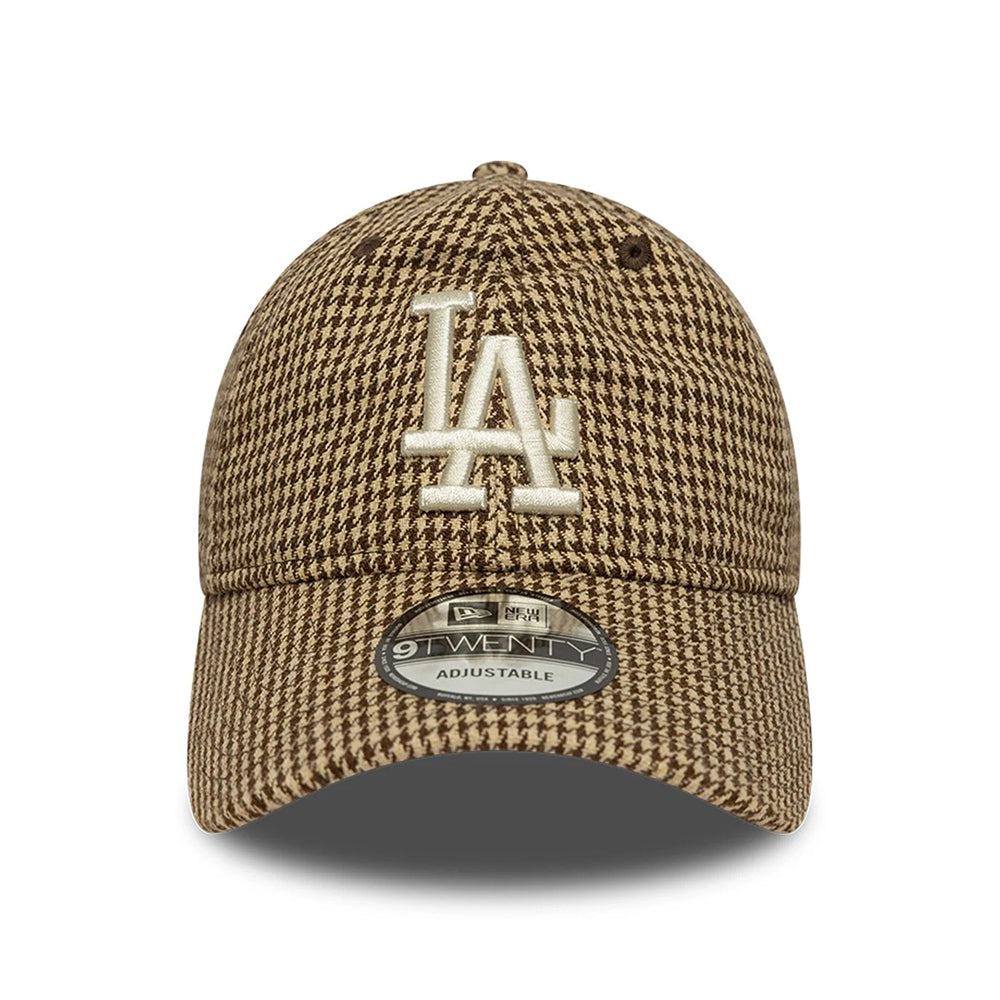 Gorra de béisbol 9TWENTY MLB Hountstooth L.A. Dodgers de New Era - Beige-Marrón