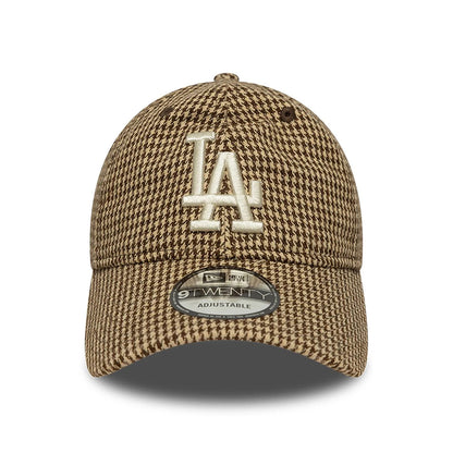 Gorra de béisbol 9TWENTY MLB Hountstooth L.A. Dodgers de New Era - Beige-Marrón