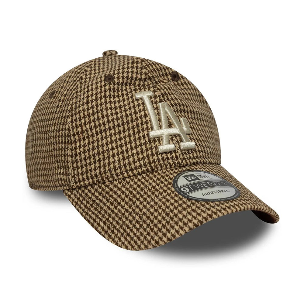 Gorra de béisbol 9TWENTY MLB Hountstooth L.A. Dodgers de New Era - Beige-Marrón