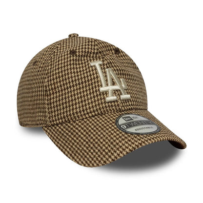 Gorra de béisbol 9TWENTY MLB Hountstooth L.A. Dodgers de New Era - Beige-Marrón