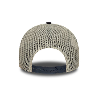 Gorra de camionero A-Frame Animal Patch Pato de New Era - Crema-Azul Marino