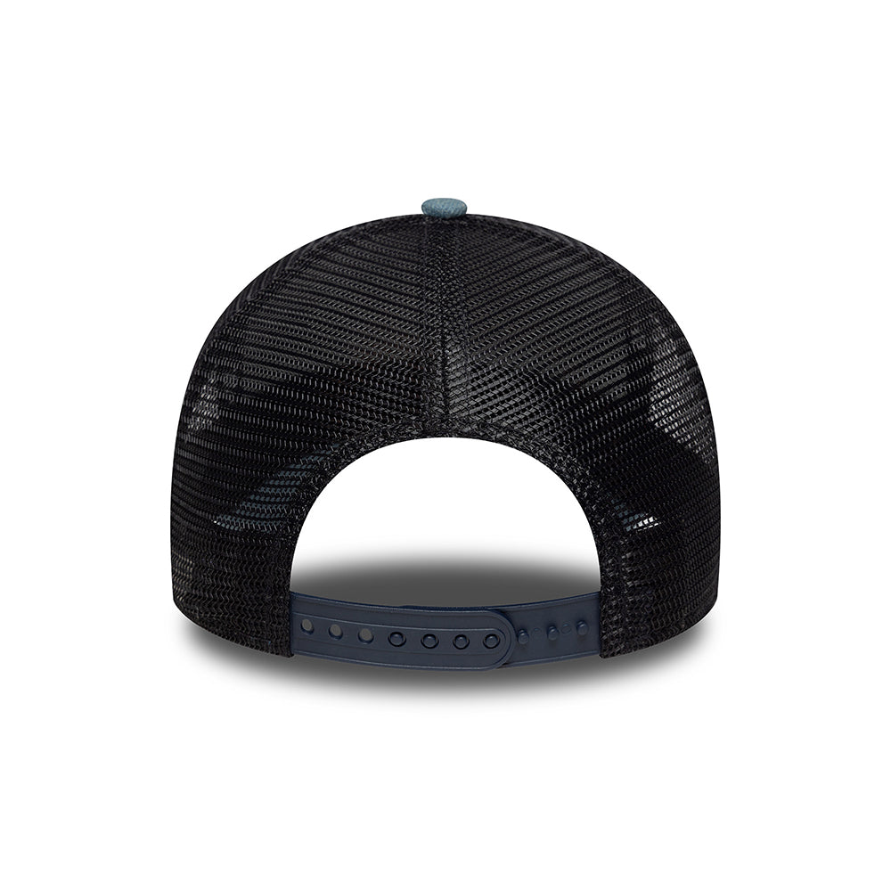 Gorra de camionero A-Frame NE Denim Patch de New Era - Azul Marino