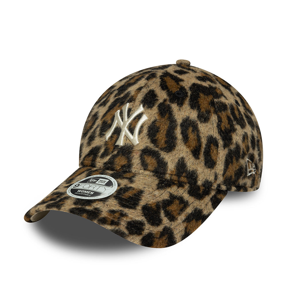 Gorra de béisbol mujeres 9FORTY MLB Cosy Animal New York Yankees de New Era - Leopardo