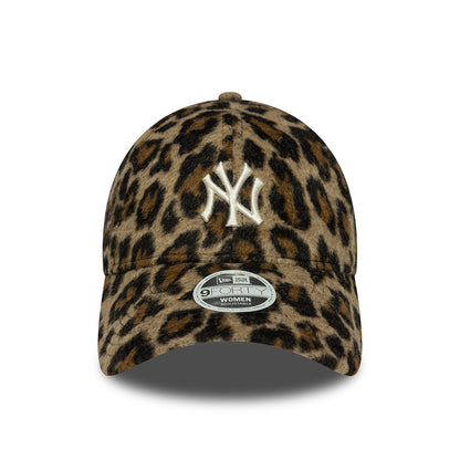Gorra de béisbol mujeres 9FORTY MLB Cosy Animal New York Yankees de New Era - Leopardo