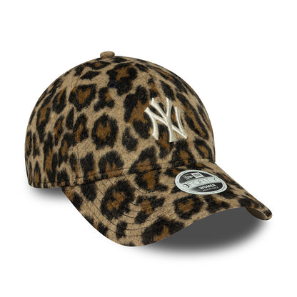 Gorra de béisbol mujeres 9FORTY MLB Cosy Animal New York Yankees de New Era - Leopardo