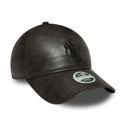 Gorra de béisbol mujeres 9TWENTY New York Yankees de New Era - Negro sobre Negro