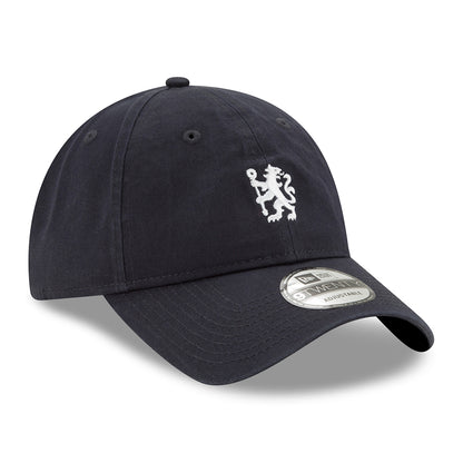 Gorra de béisbol 9TWENTY con cresta de león bordada Chelsea FC de New Era - Azul Marino-Blanco
