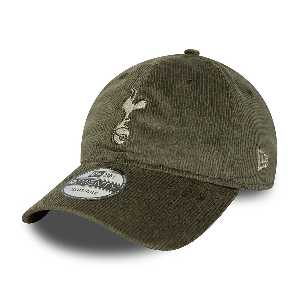 Gorra de béisbol 9TWENTY con cordón Tottenham Hotspur FC de New Era - Verde Oliva