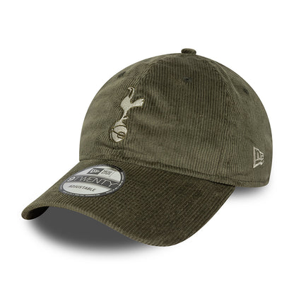 Gorra de béisbol 9TWENTY con cordón Tottenham Hotspur FC de New Era - Verde Oliva