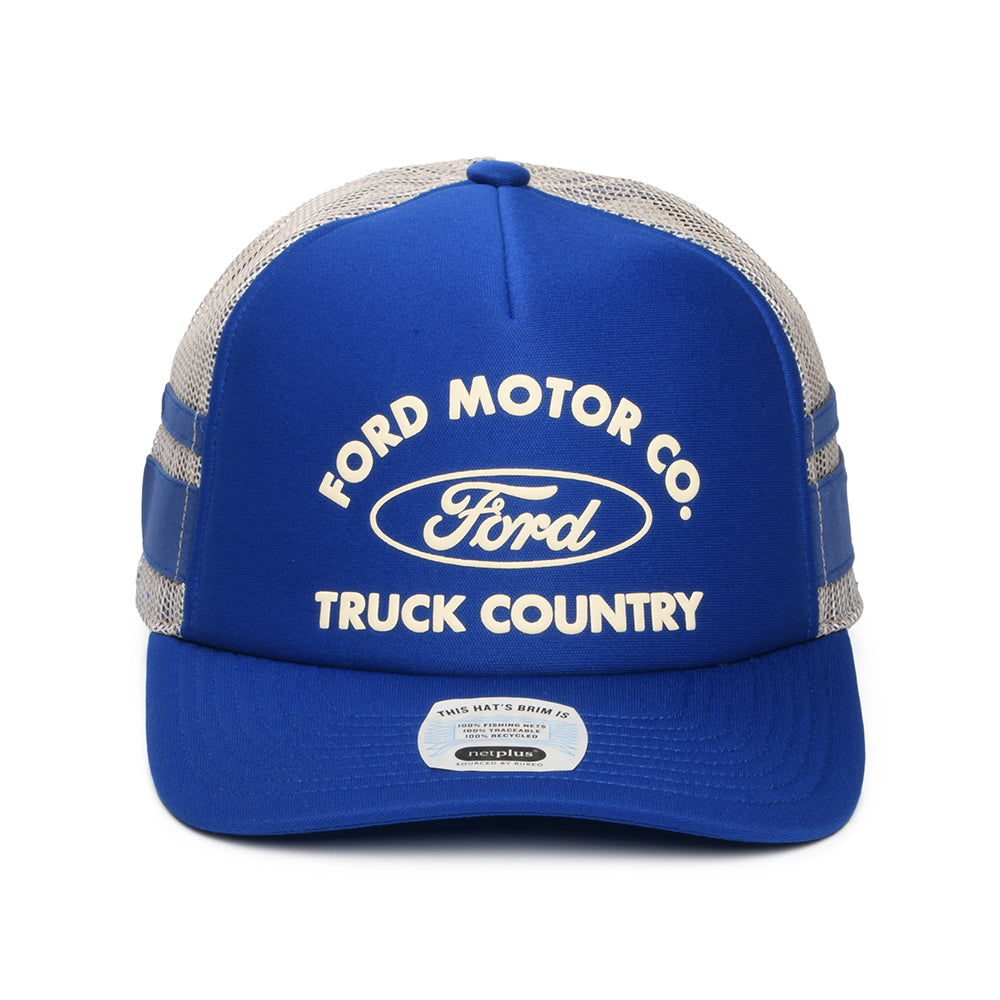 Gorra de camionero Ford Built Tough MP de Brixton - Azul-Blanco