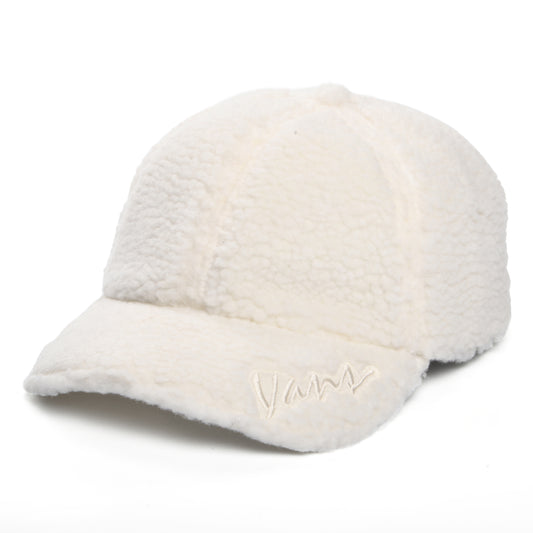 Gorra de béisbol Celano de sherpa de imitación de Vans - Crema
