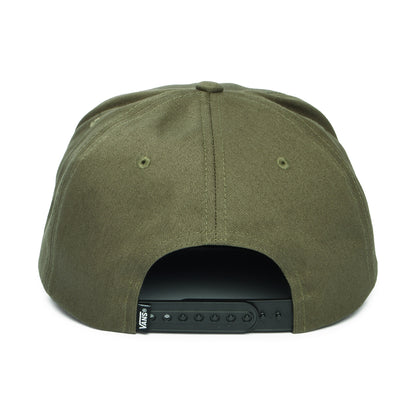 Gorra Snapback Drop V Logo visera curvada de Vans - Verde Oliva-Negro