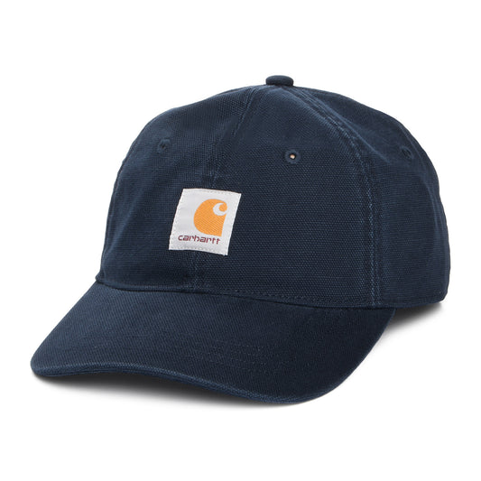 Gorra de béisbol Selby efecto lavado de lona de algodón de Carhartt WIP - Azul Oscuro