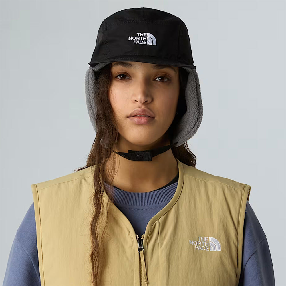 Gorra 5 paneles Yumiori resistente al agua con orejeras de The North Face - Negro-Gris