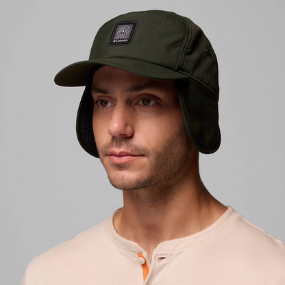 Gorra de béisbol Landroamer con orejeras de Columbia - Verde Oscuro
