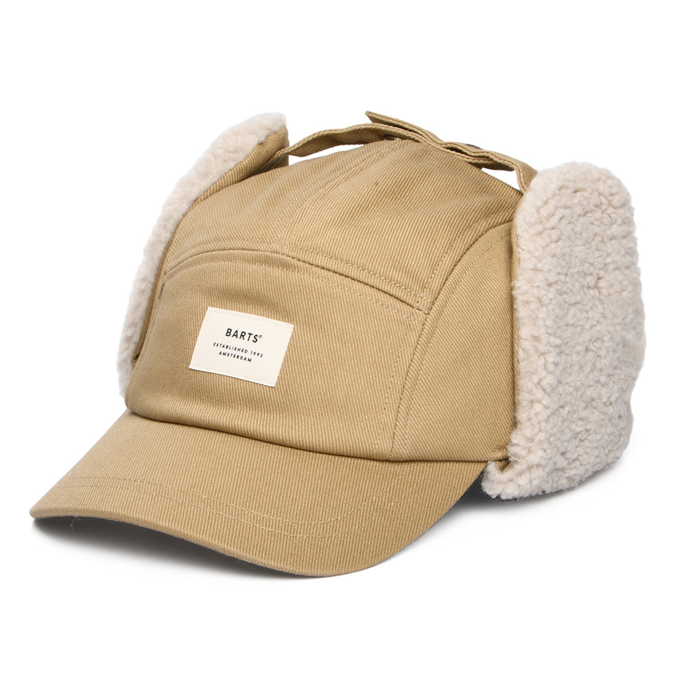 Gorra 5 paneles Hafnar con Orejeras de Barts - Arena