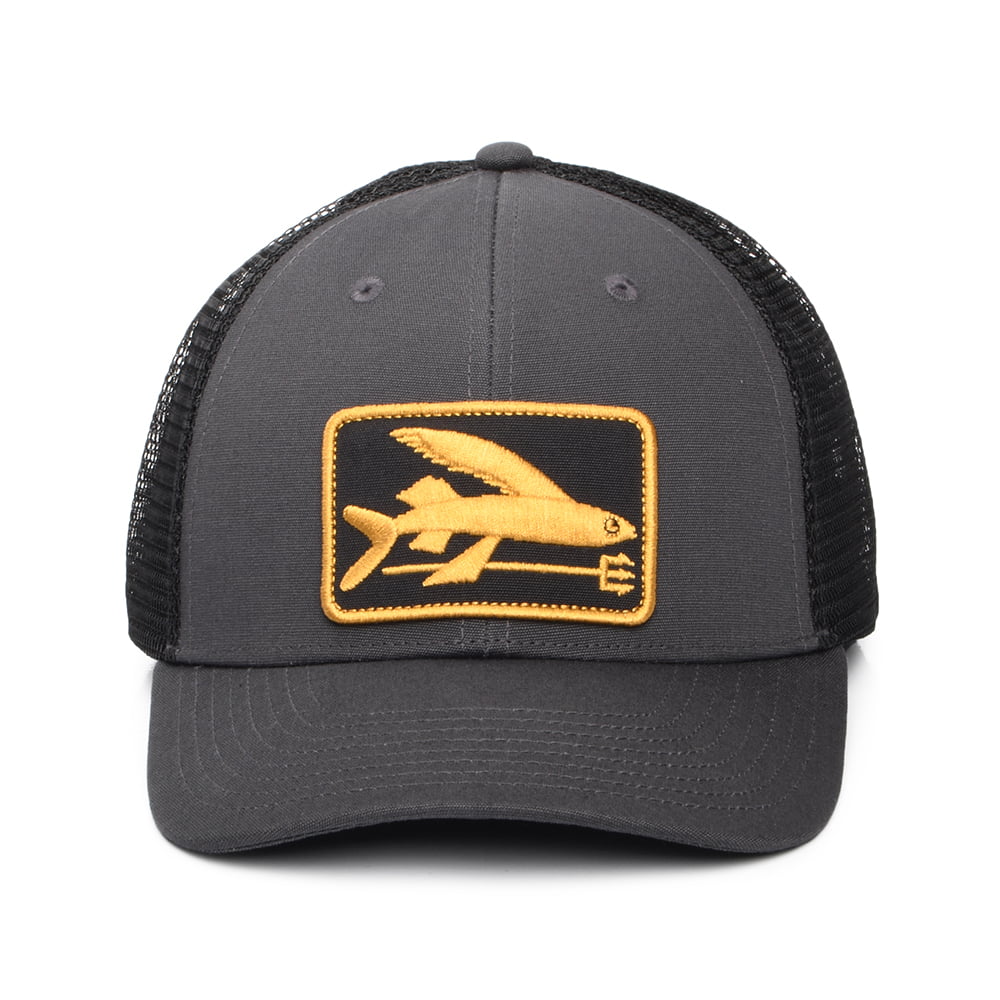 Gorra de camionero Flying Fish LoPro de Patagonia - Gris-Negro