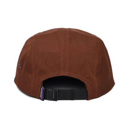 Gorra 5 paneles P-6 Label Maclure de algodón orgánico de Patagonia - Óxido Oscuro