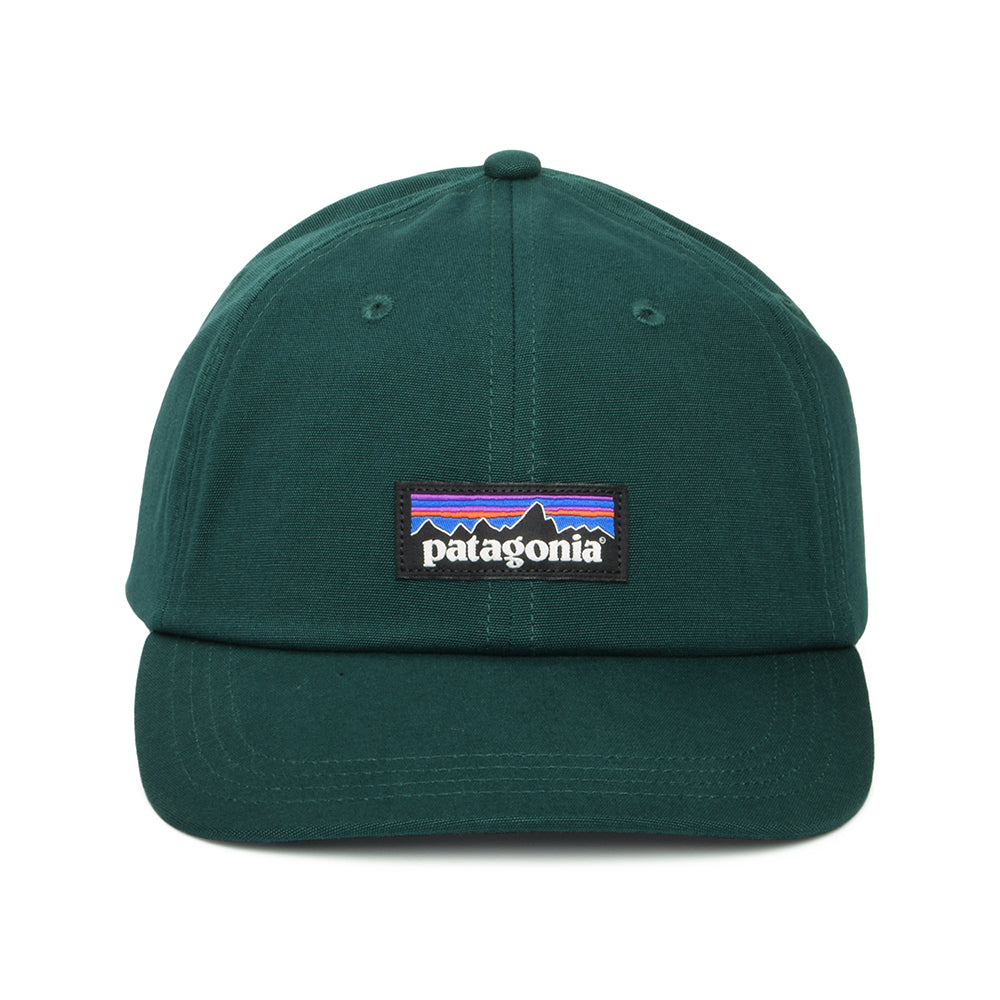 Gorra de béisbol P-6 Label de algodón orgánico de Patagonia - Verde Oscuro