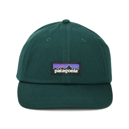 Gorra de béisbol P-6 Label de algodón orgánico de Patagonia - Verde Oscuro
