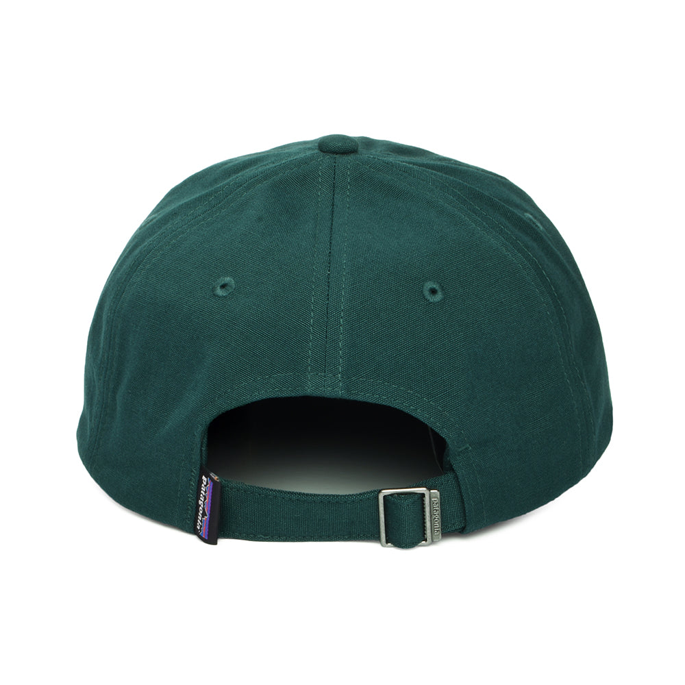 Gorra de béisbol P-6 Label de algodón orgánico de Patagonia - Verde Oscuro