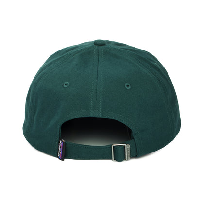 Gorra de béisbol P-6 Label de algodón orgánico de Patagonia - Verde Oscuro