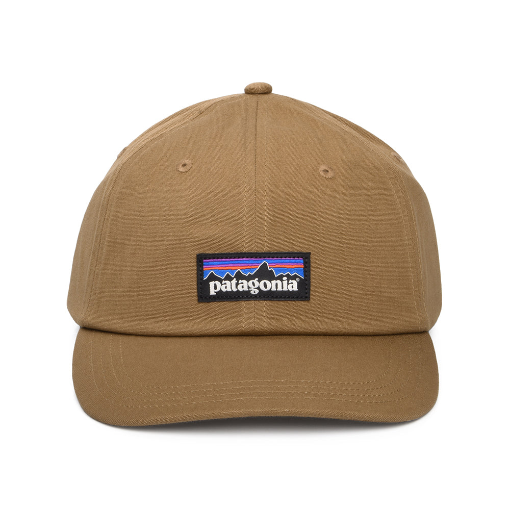 Gorra de béisbol P-6 Label de algodón orgánico de Patagonia - Marrón