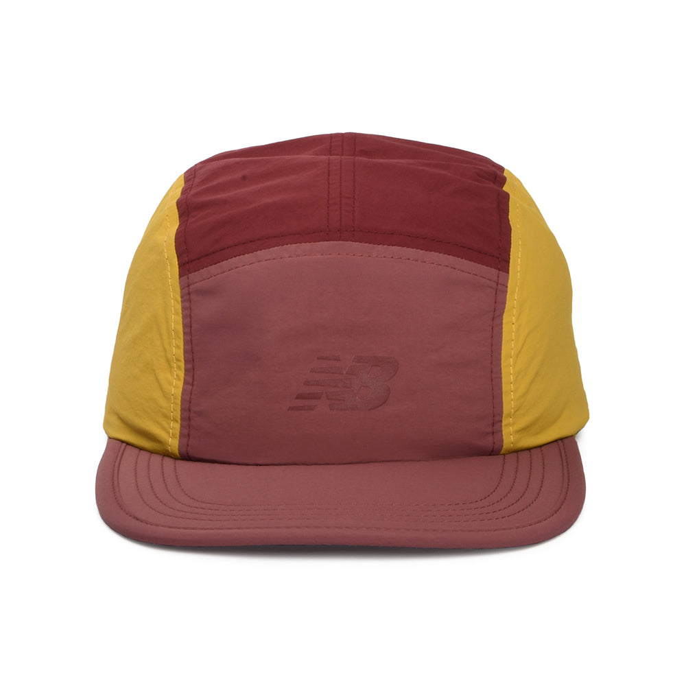 Gorra 5 paneles Everyday reciclado de New Balance - Burdeos-Mostaza