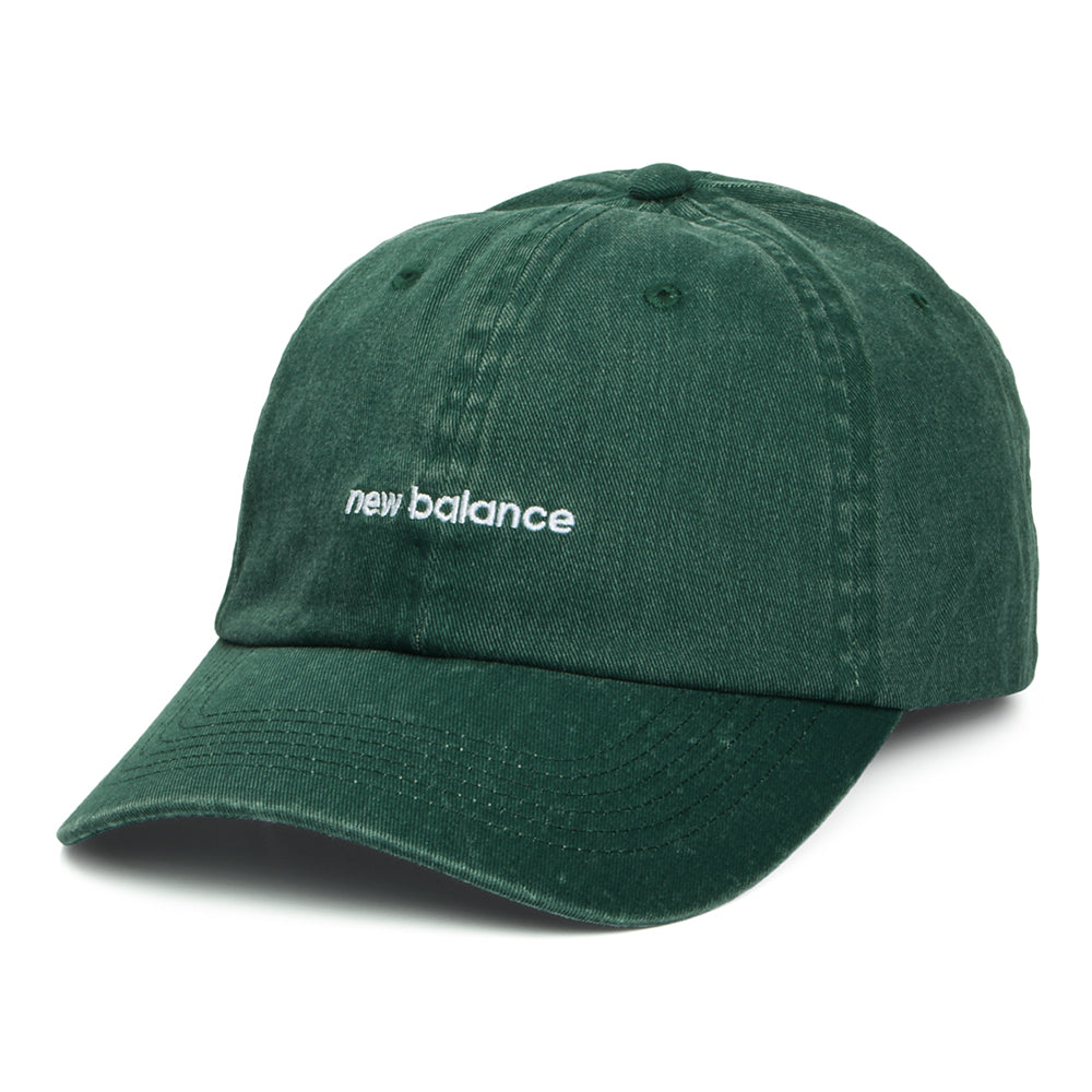 Gorra de béisbol Linear Logo de New Balance - Verde Lavado