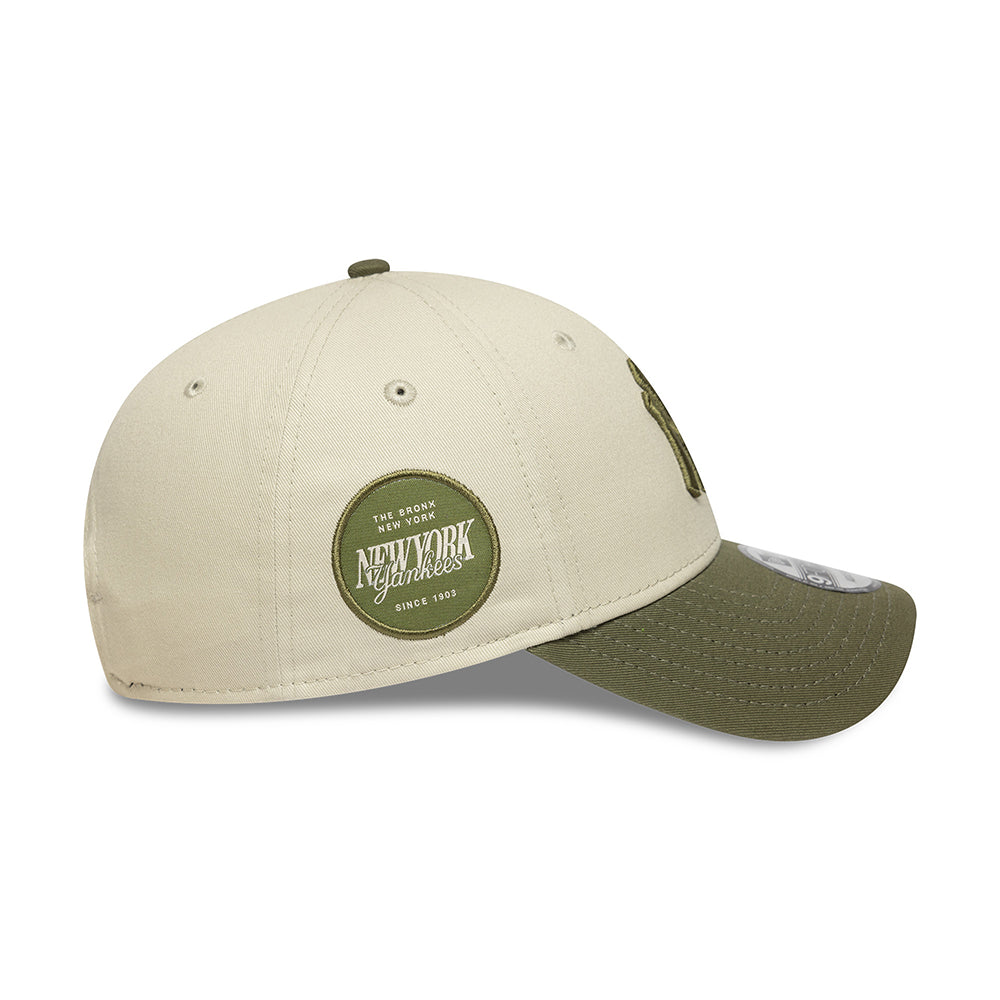 Gorra de béisbol 9FORTY MLB Side Patch New York Yankees de New Era - Piedra-Oliva