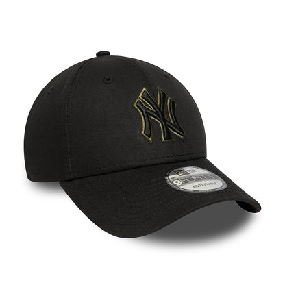 Gorra de béisbol 9FORTY MLB Team Outline New York Yankees de New Era - Negro-Oliva