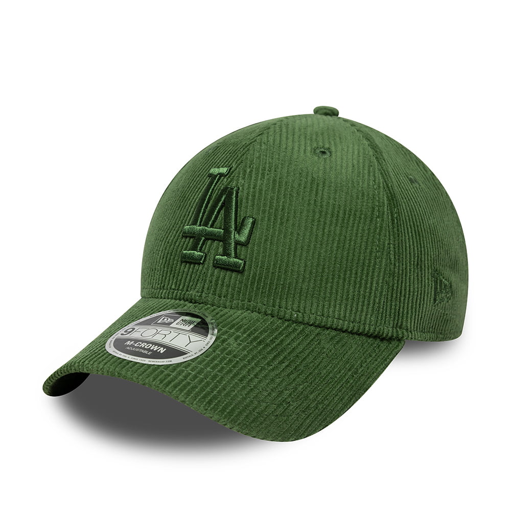 Gorra de béisbol 9FORTY MLB Cord L.A. Dodgers de New Era - Verde Musgo