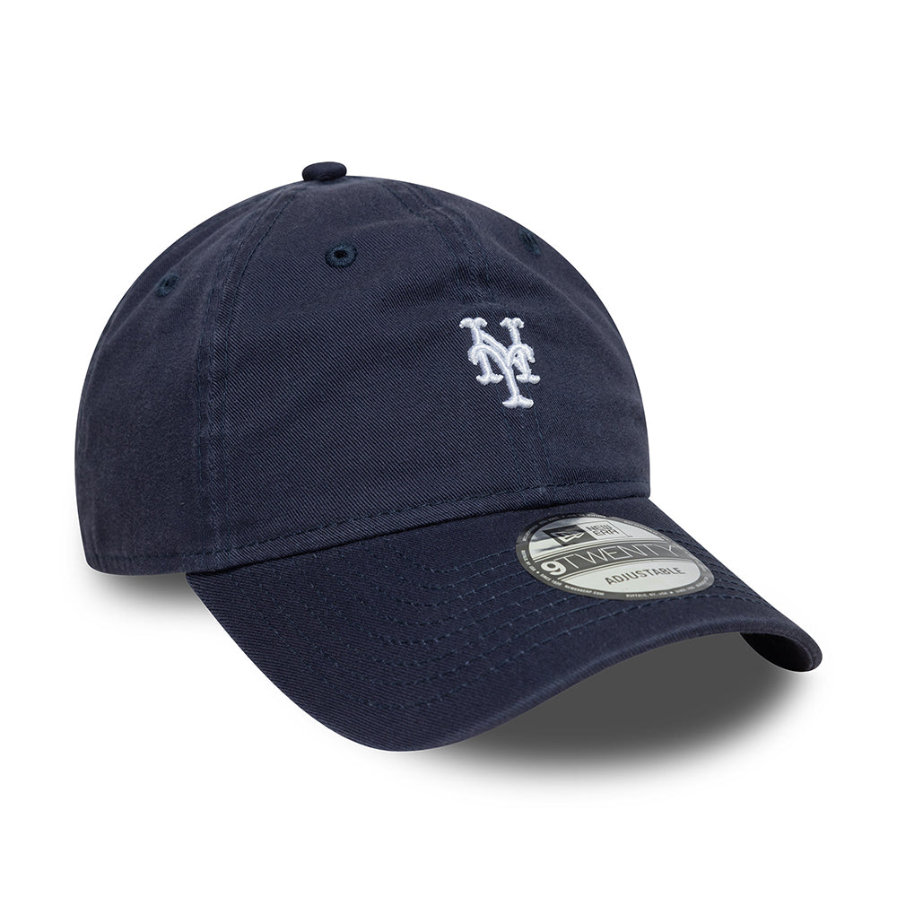 Gorra de béisbol 9TWENTY - MLB Mini Washed New York Mets de New Era - Azul Marino-Blanco
