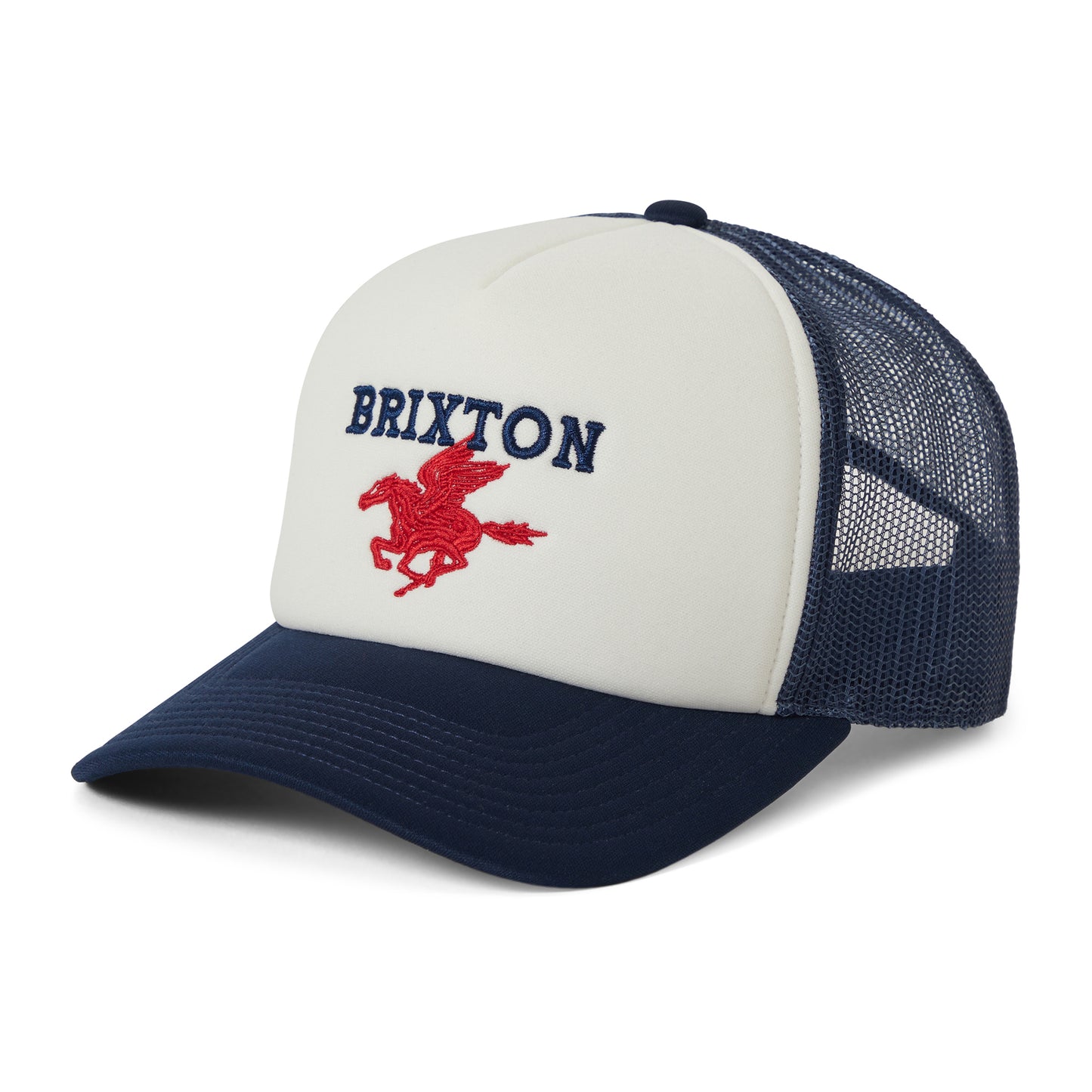 Gorra de camionero Pegasus NetPlus MP de Brixton - Blanco-Azul Marino