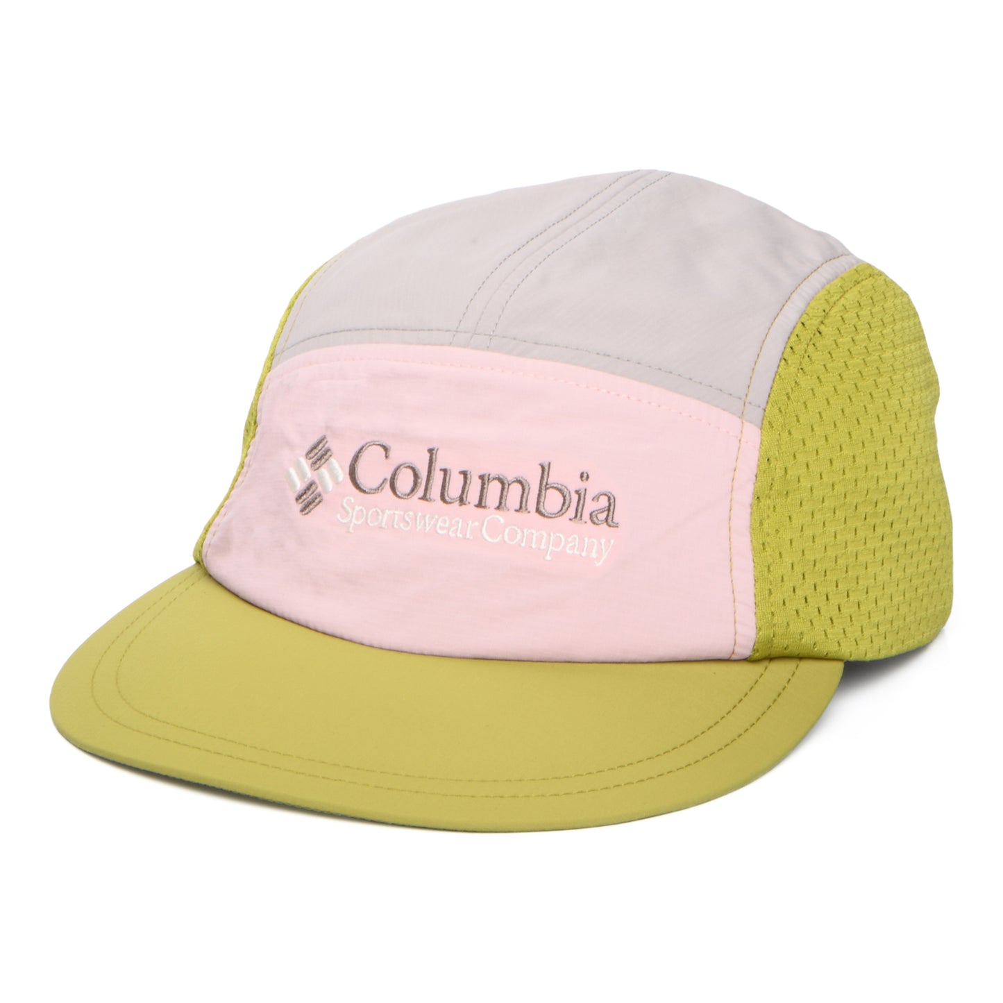 Gorra 5 paneles Wingmark ligera de Columbia - Gris-Rosa-Verde Musgo