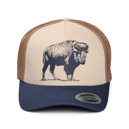 Gorra de camionero Delta Buffalo Roam Road Ready de Columbia - Beige-Marrón-Azul Marino