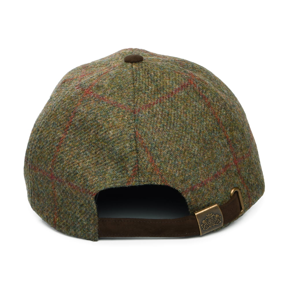 Gorra de béisbol Newbury resistente al agua de lana británica de Failsworth - Verde Oliva-Marrón