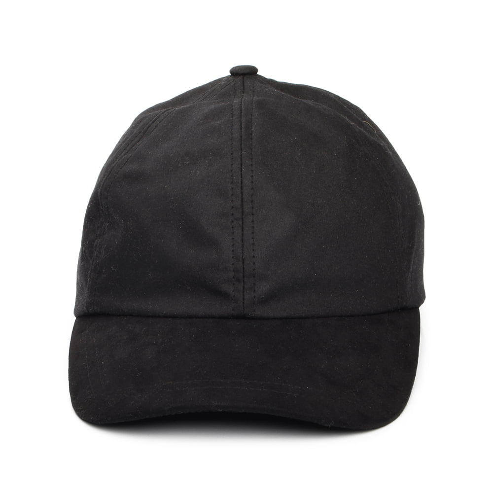 Gorra de béisbol de algodón encerado británico de Failsworth - Negro