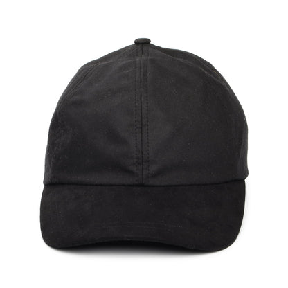 Gorra de béisbol de algodón encerado británico de Failsworth - Negro