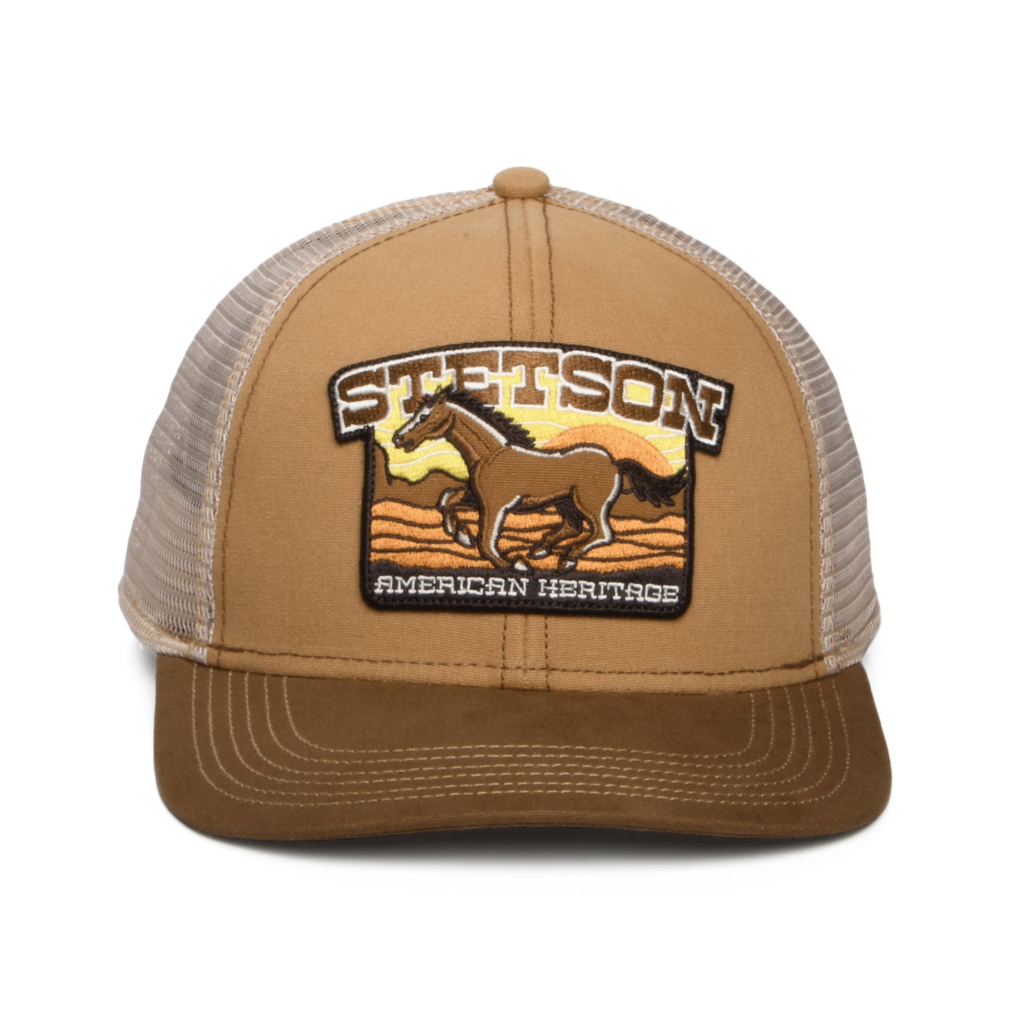 Gorra de camionero Mustang de Stetson - Marrón Claro