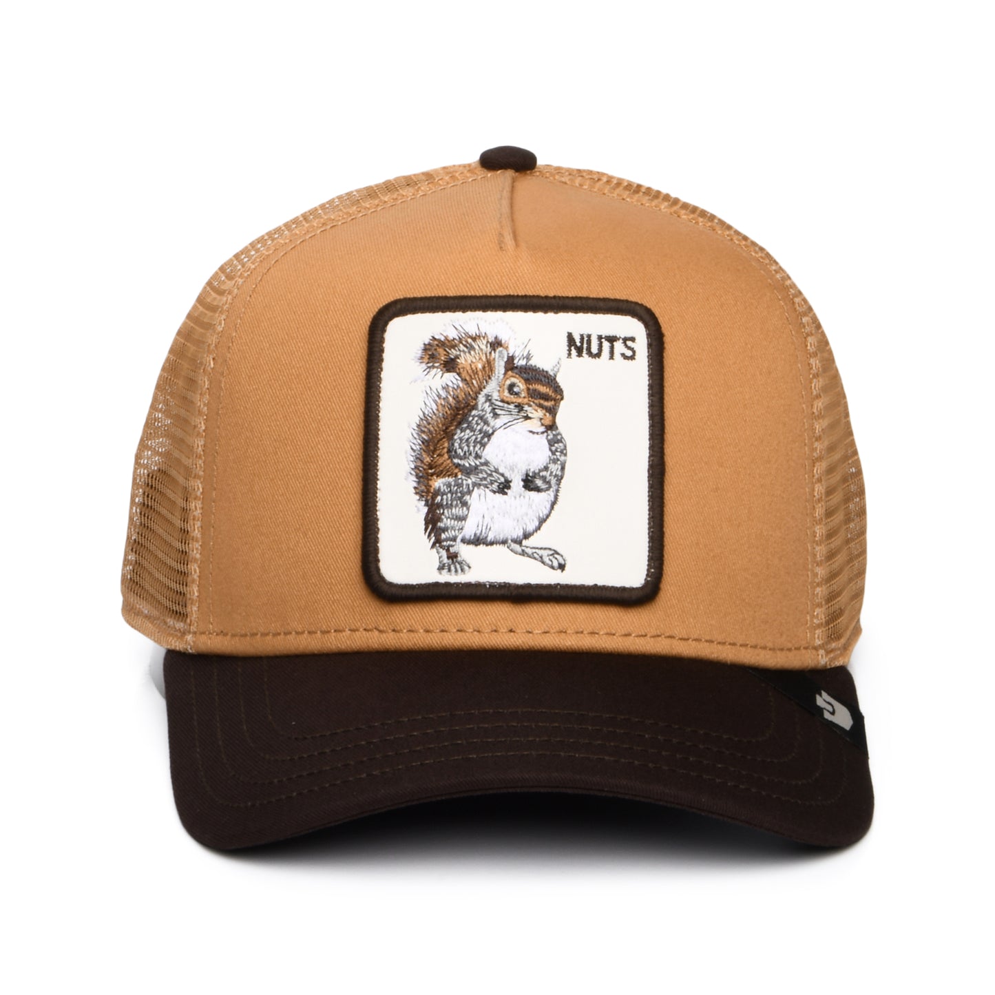 Gorra de camionero Nuts de Goorin - Beige Arena-Marrón