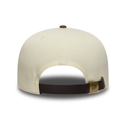Gorra béisbol 9FIFTY A-Frame MLB Suede Visor NY Yankees de New Era - Crema-Chocolate