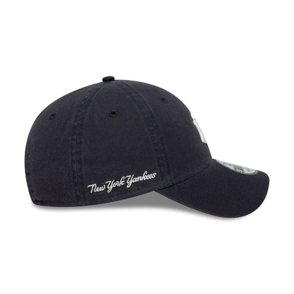 Gorra de béisbol 9TWENTY MLB Washed Script NY Yankees de New Era - Azul Marino-Blanco