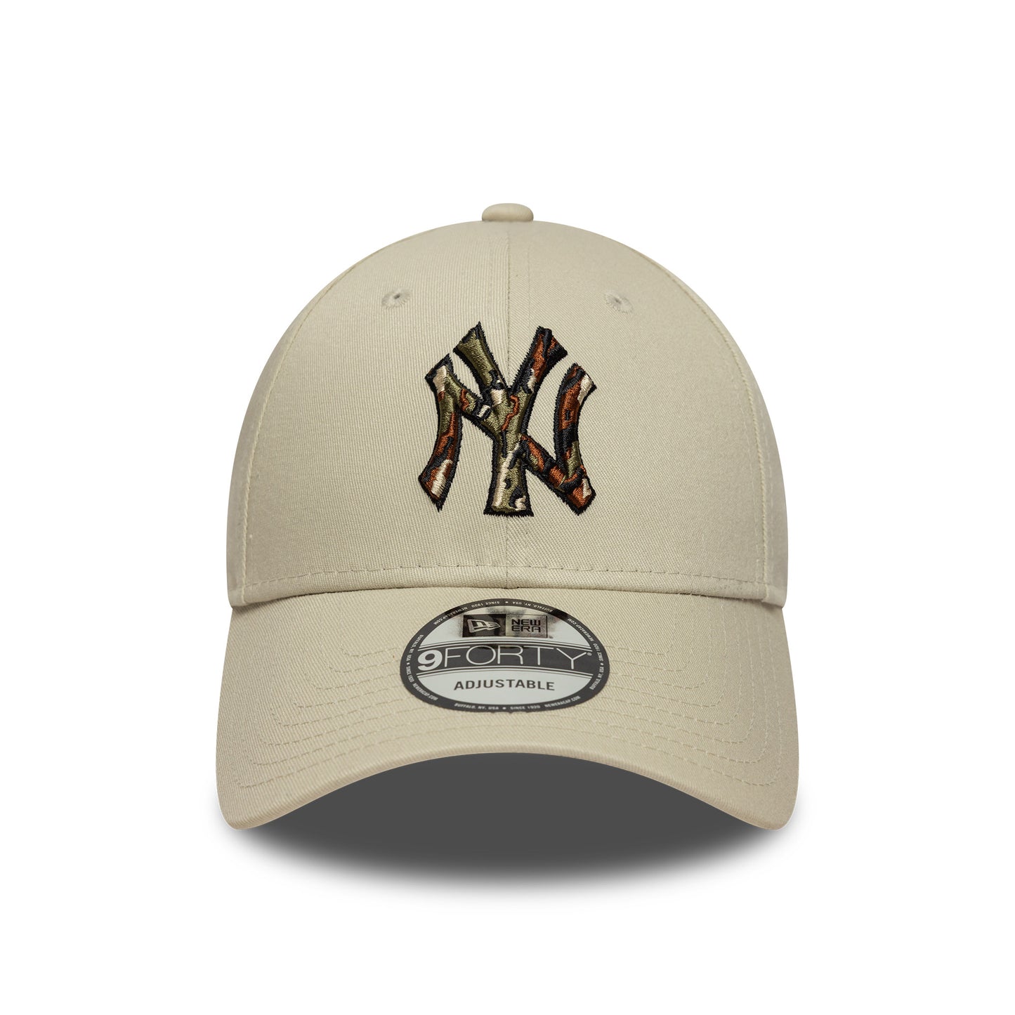Gorra de béisbol 9FORTY MLB Camo Infill New York Yankees de New Era - Piedra