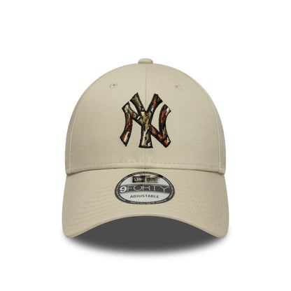 Gorra de béisbol 9FORTY MLB Camo Infill New York Yankees de New Era - Piedra