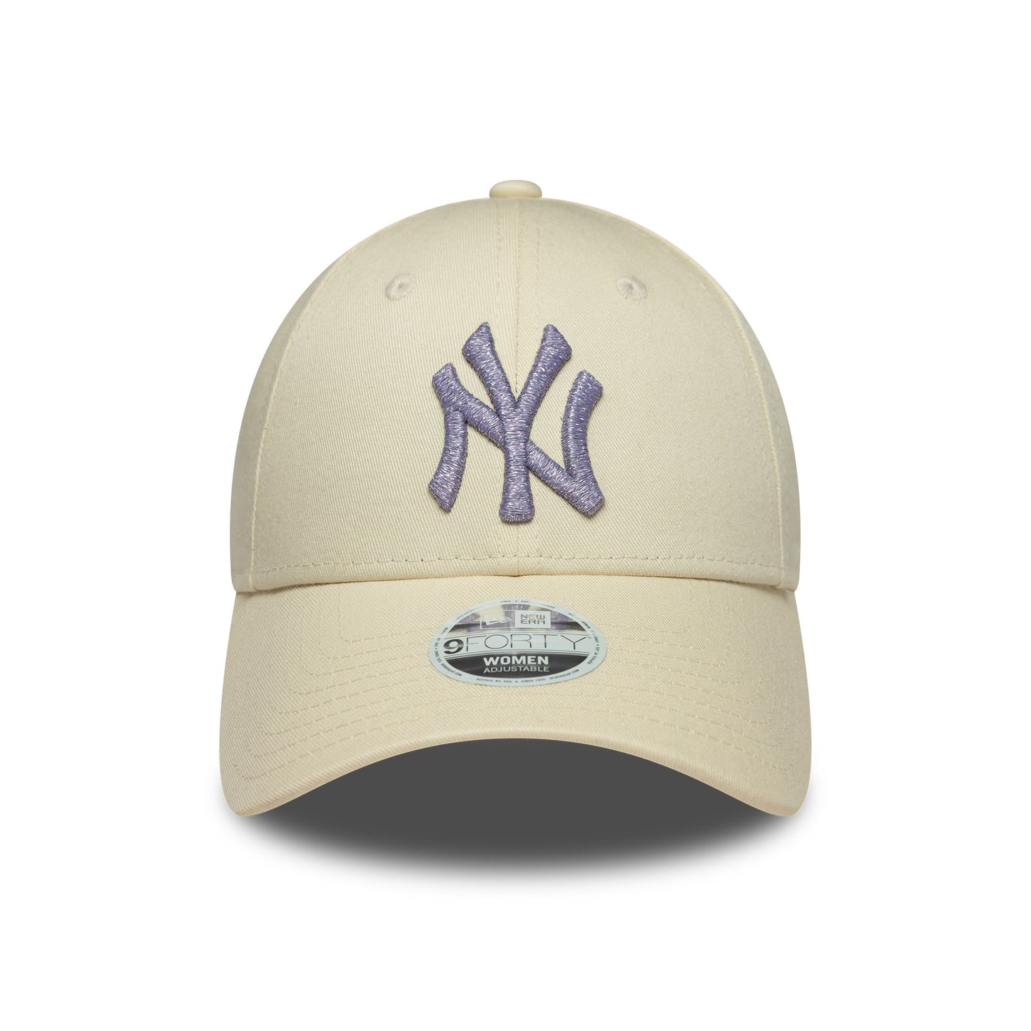 Gorra de béisbol 9FORTY MLB Metallic Logo New York Yankees de New Era - Crema-Lavanda
