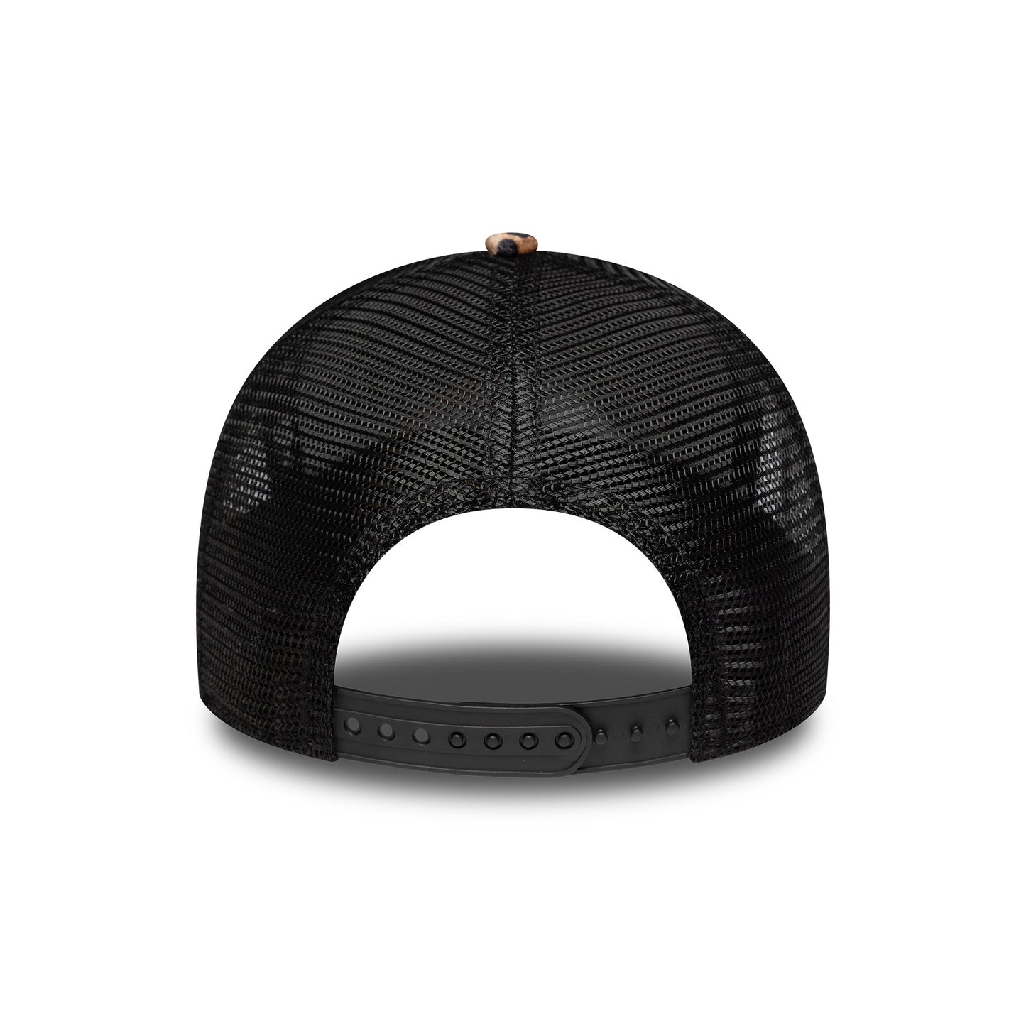 Gorra de camionero 9FORTY M-Crown A-Frame NE Leopard de New Era - Marrón Claro-Negro
