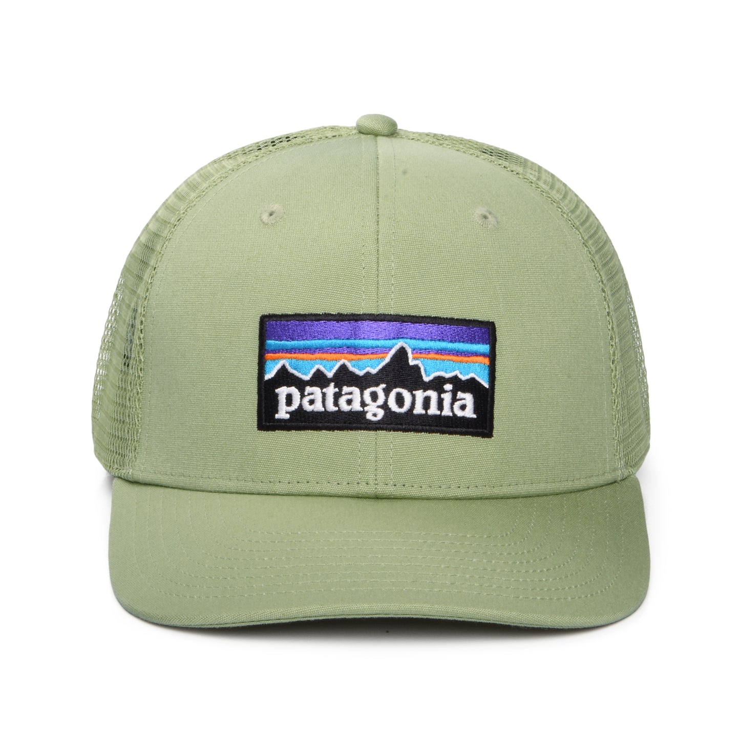Gorra de camionero P-6 Logo de algodón orgánico de Patagonia - Verde Oliva Claro