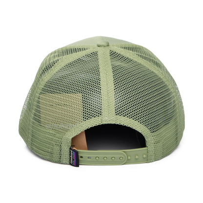 Gorra de camionero P-6 Logo de algodón orgánico de Patagonia - Verde Oliva Claro