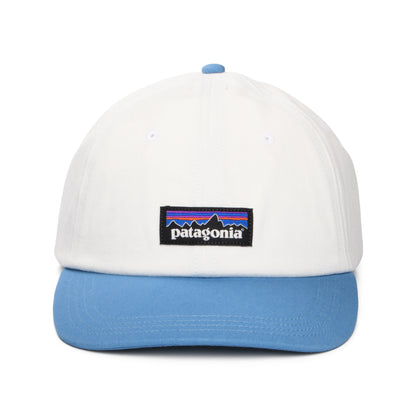 Gorra de béisbol P-6 Label de algodón orgánico de Patagonia - Blanco-Océano